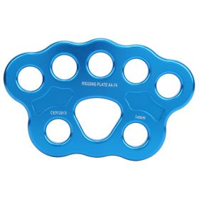 45KN 8â€‘Hole Rigging Plate Multi Anchor Split Divide Connector for Rock Climbing Outdoor Activities